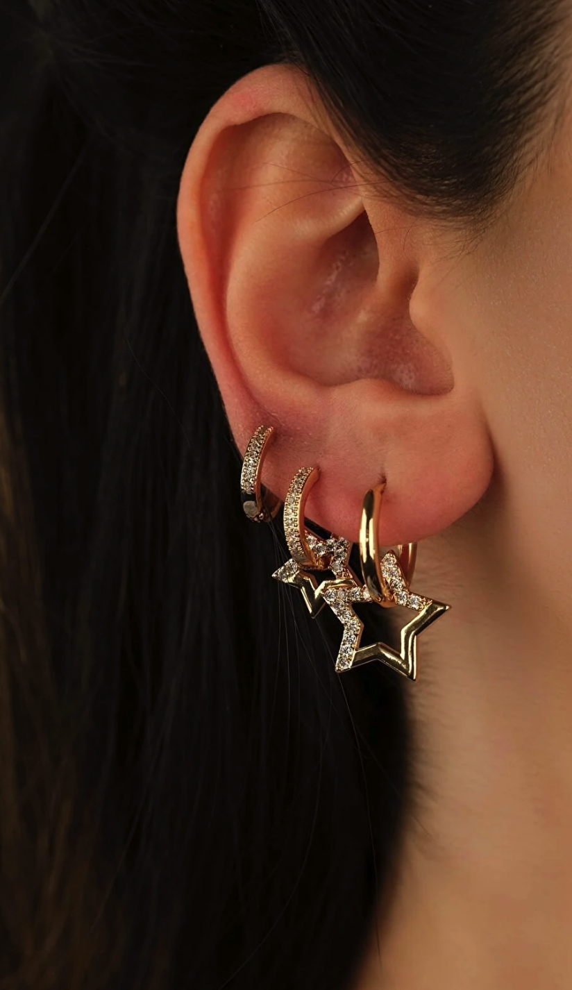Women's Steel Earrings