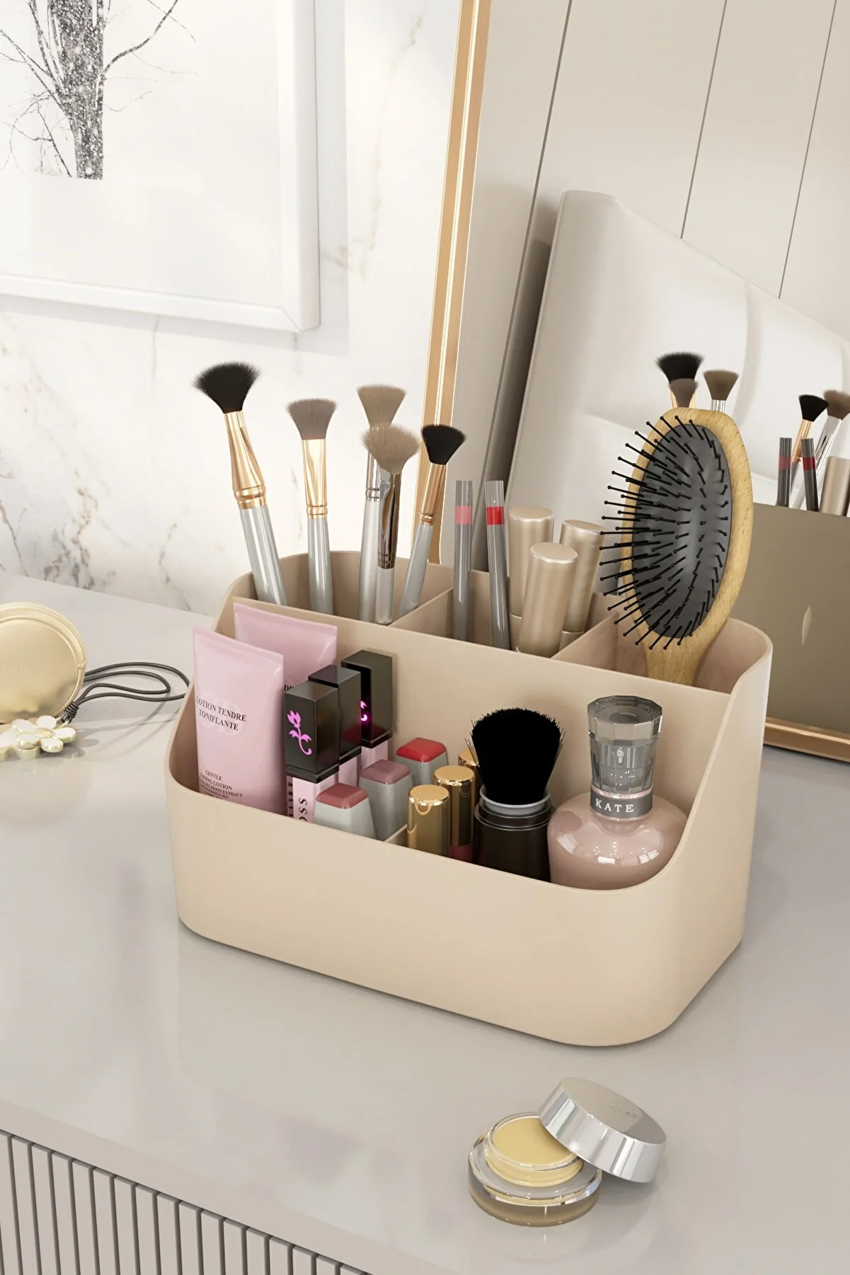 DOVİ HOME Pamela Makeup and Cosmetic Organizer - Brush Holder